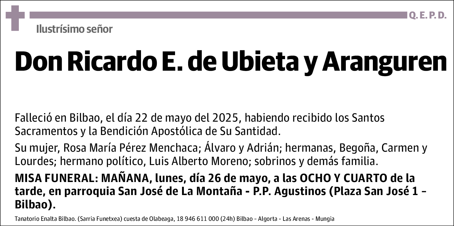 Ricardo E. de Ubieta Y Aranguren