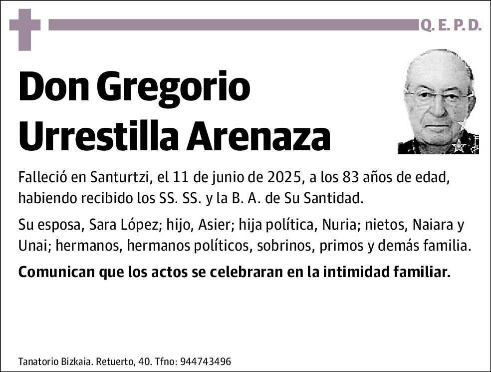 Gregorio Urrestilla Arenaza