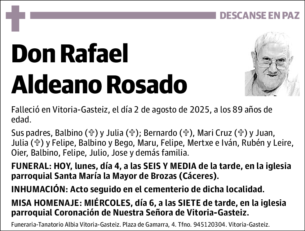 Rafael Aldeano Rosado
