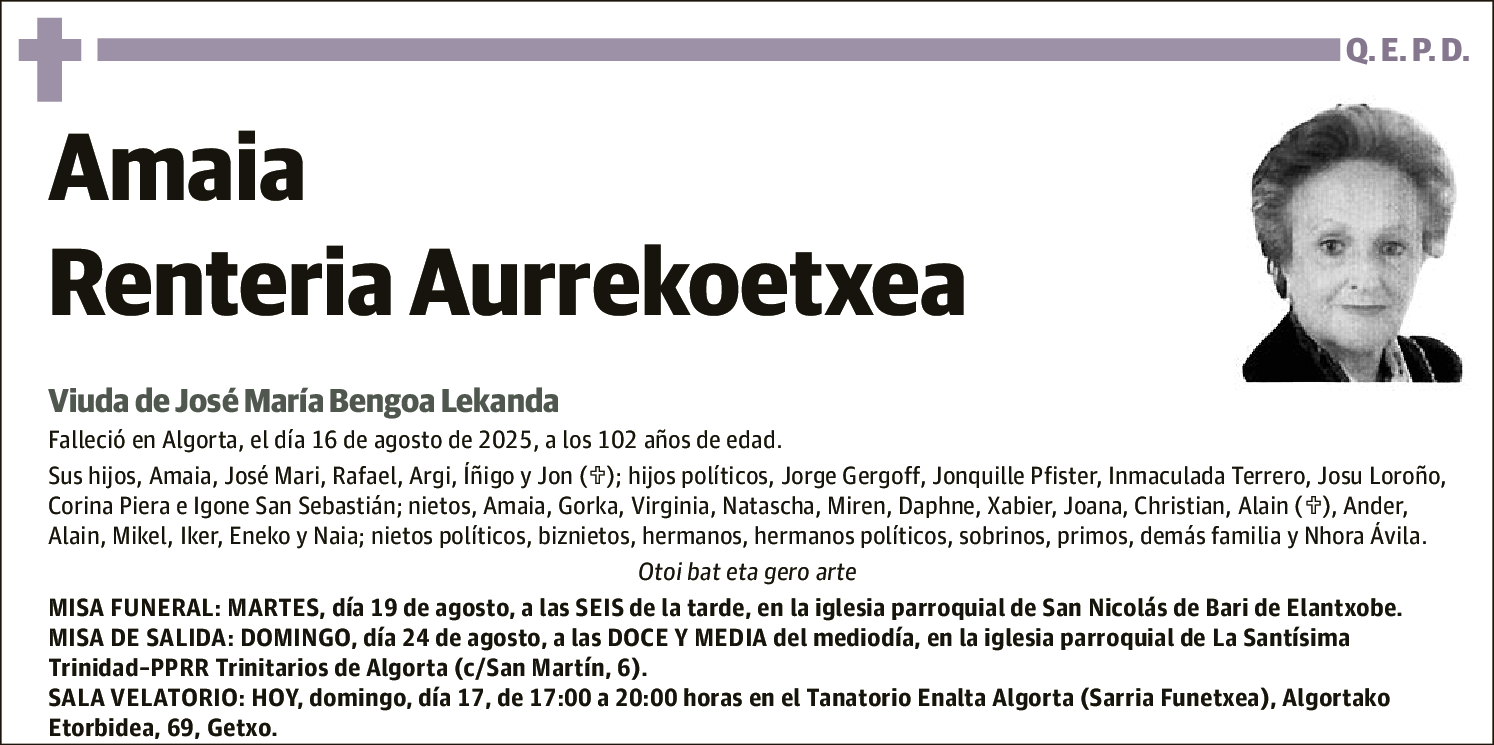 Amaia Renteria Aurrekoetxea