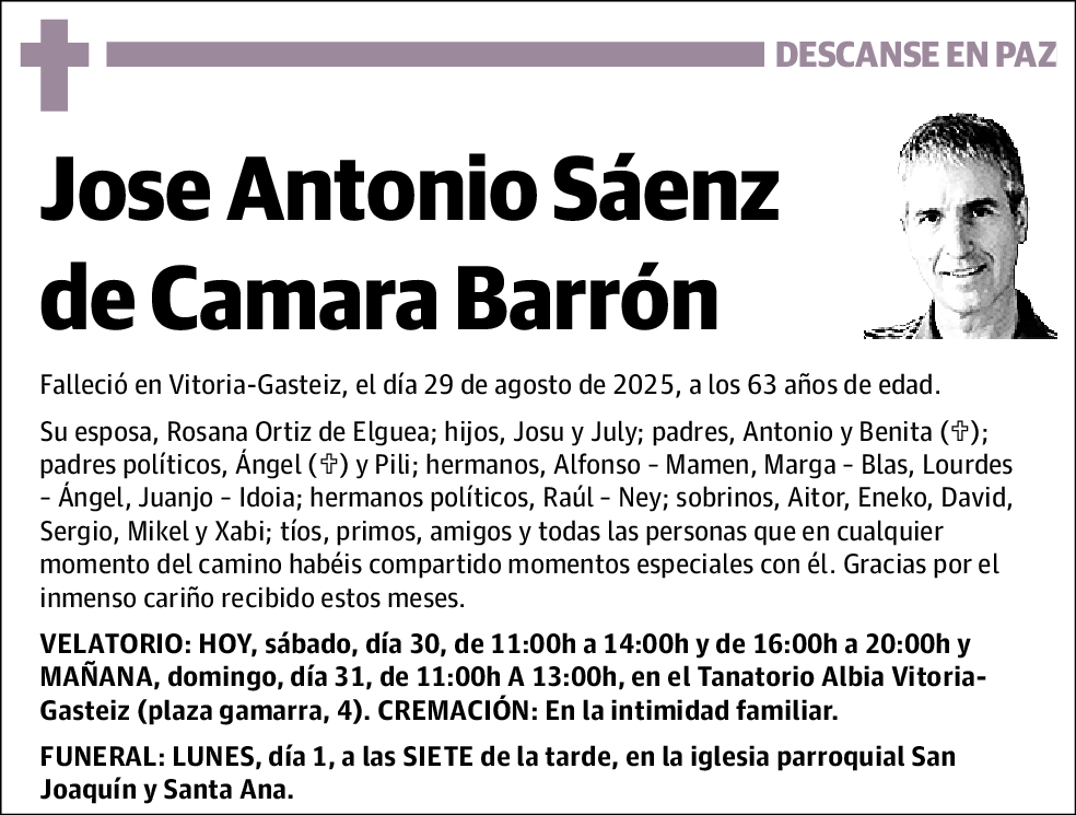 Jose Antonio Sáenz de Camara Barrón