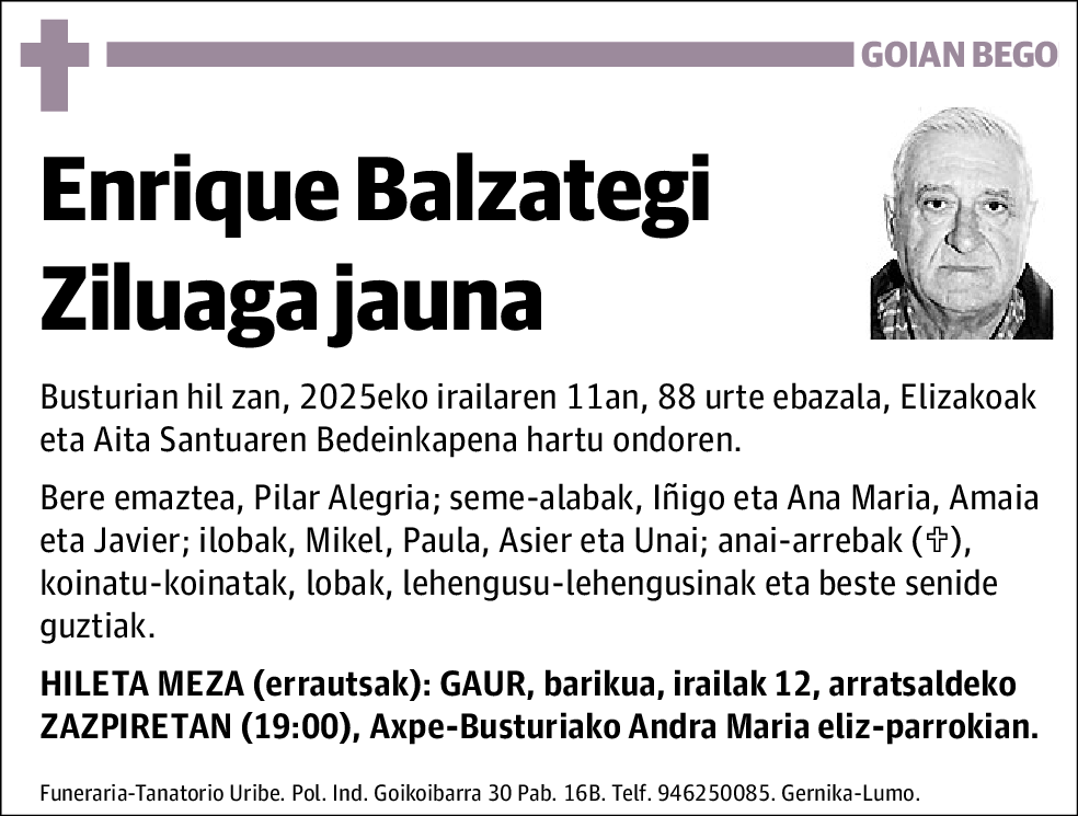 Enrique Balzategi Ziluaga