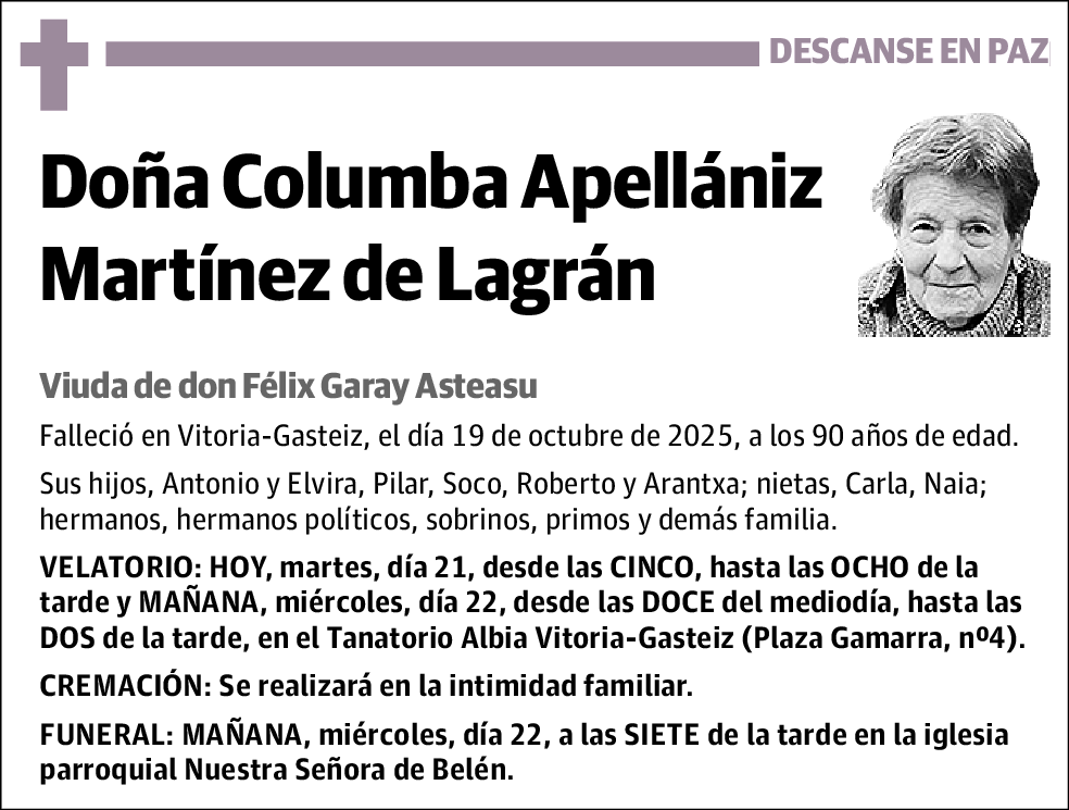 Columba Apellániz Martínez de Lagrán
