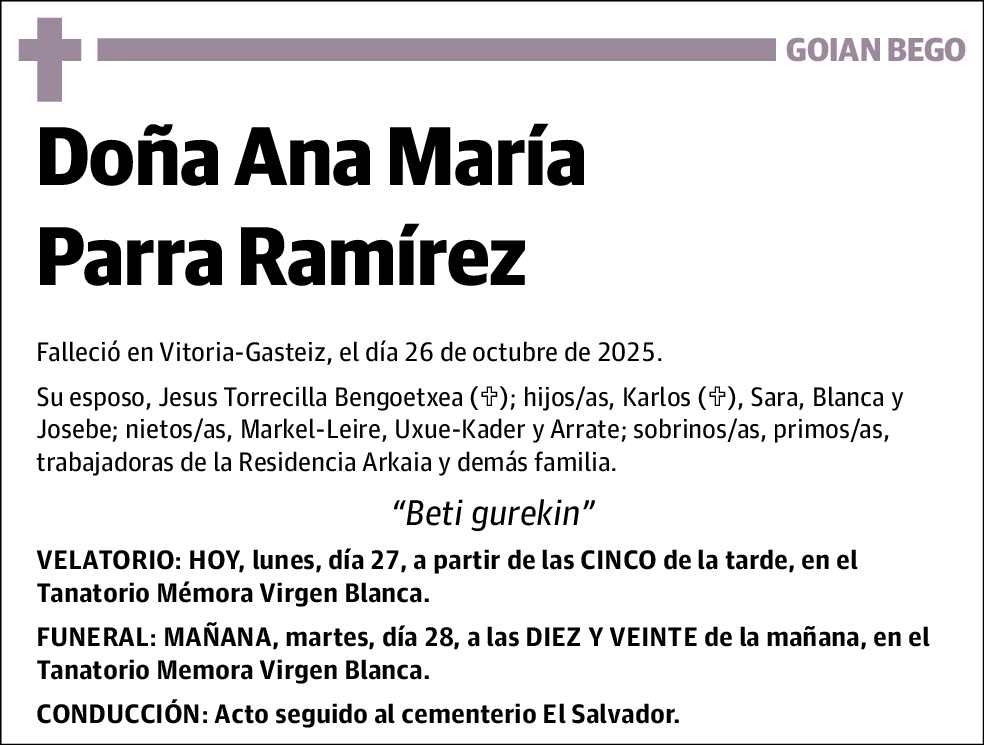 Ana María Parra Ramírez