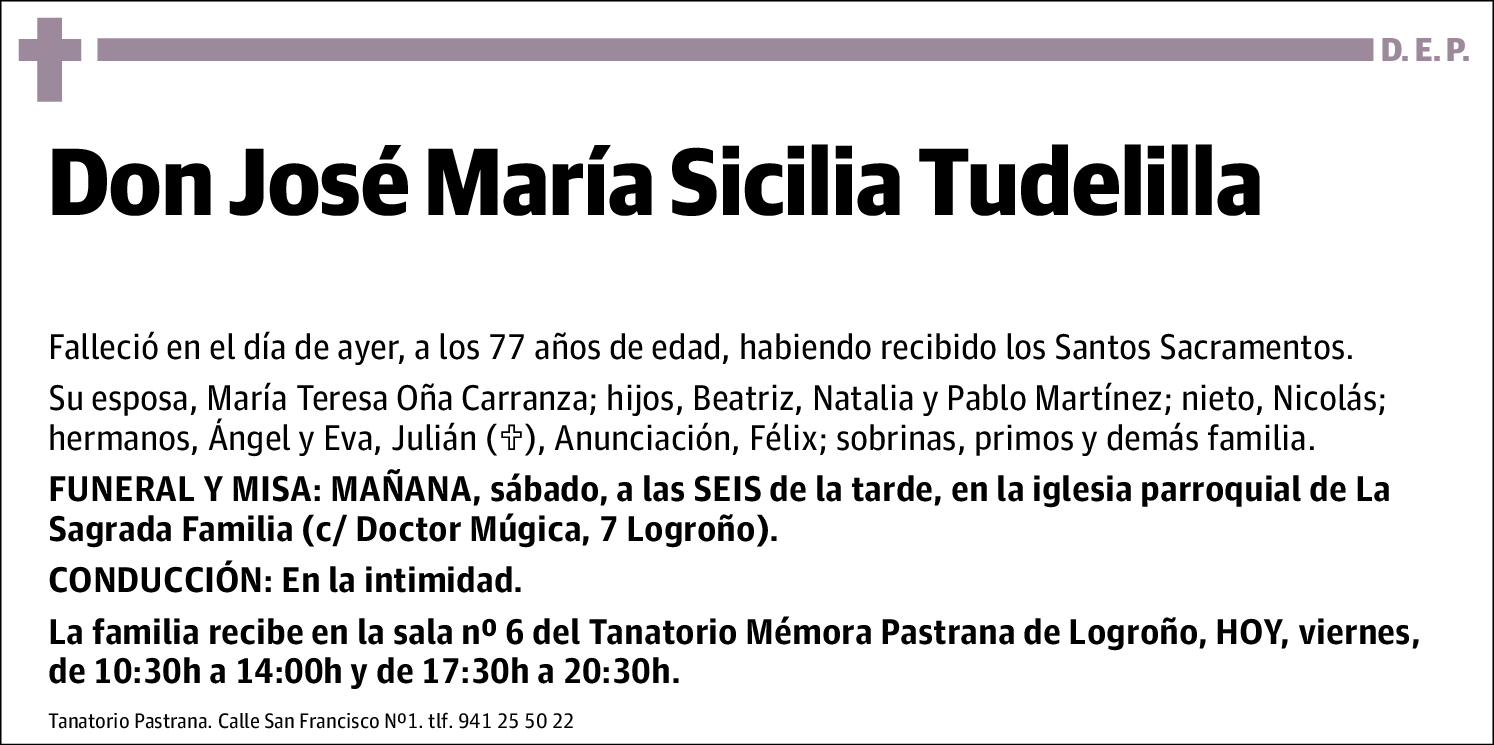 José María Sicilia Tudelilla