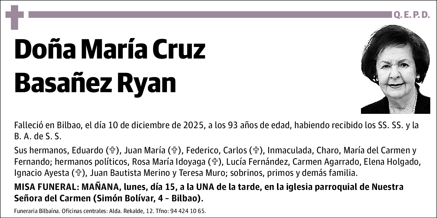 María Cruz Basañez Ryan