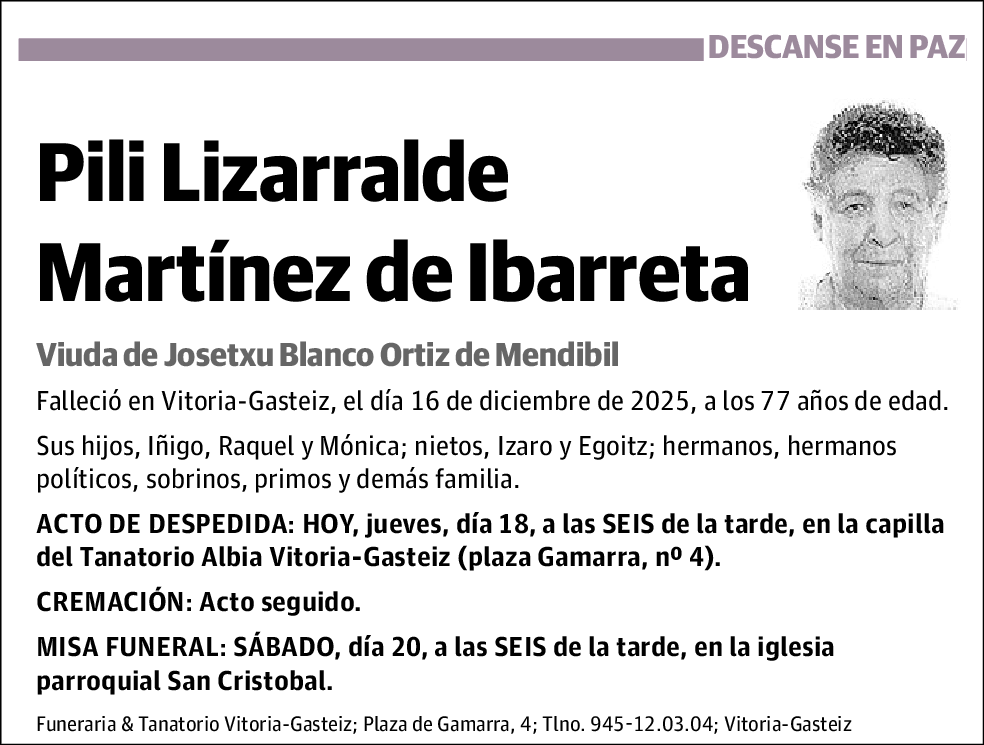 Pili Lizarralde Martínez de Ibarreta