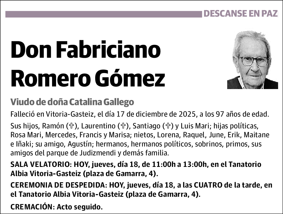 Fabriciano Romero Gómez