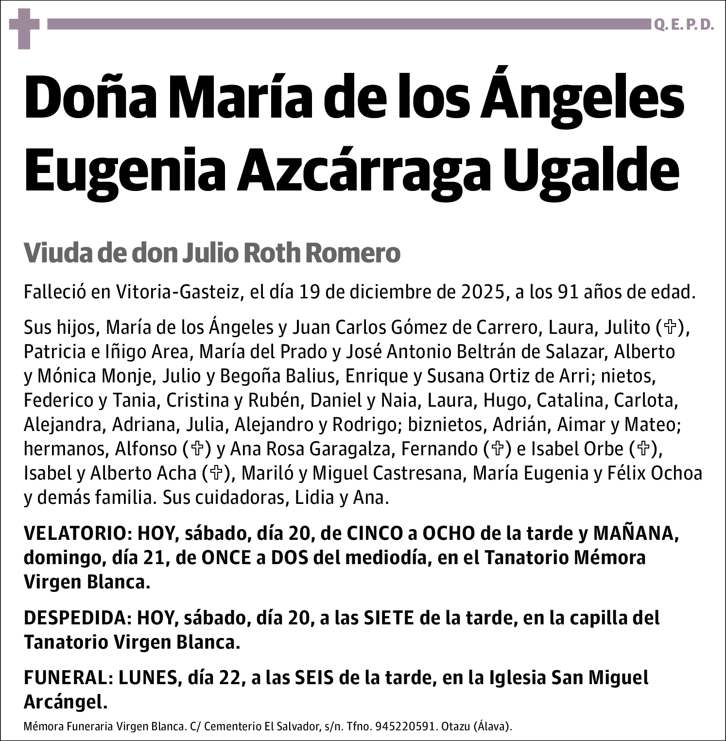 María de los Ángeles Eugenia Azcárraga Ugalde
