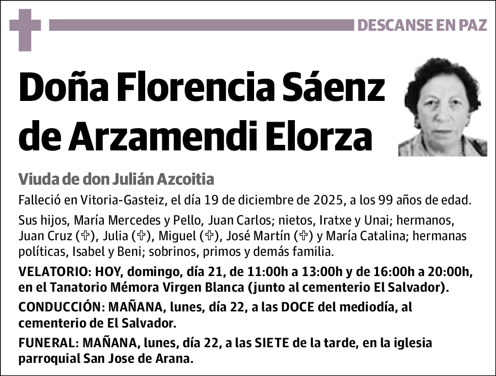 Florencia Sáenz de Arzamendi Elorza