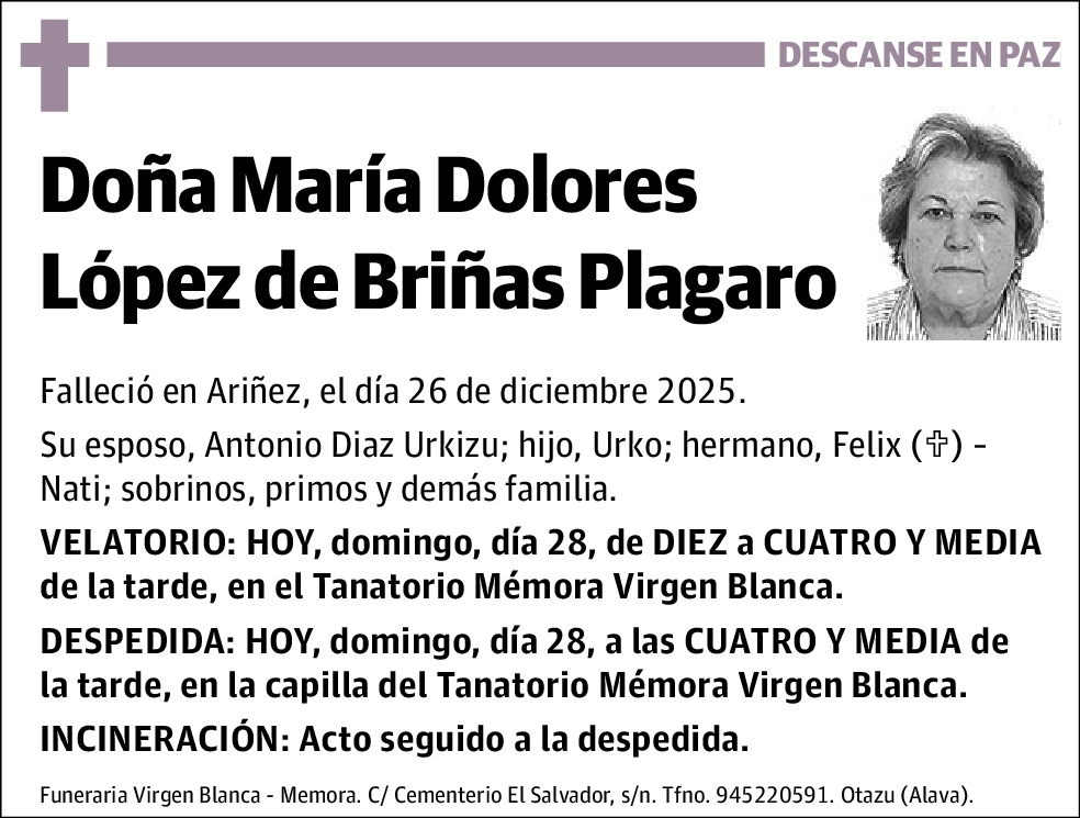 María Dolores López de Briñas Plagaro