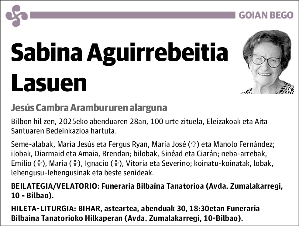 Sabina Aguirrebeitia Lasuen
