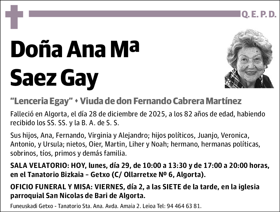 Ana Mª Saez Gay