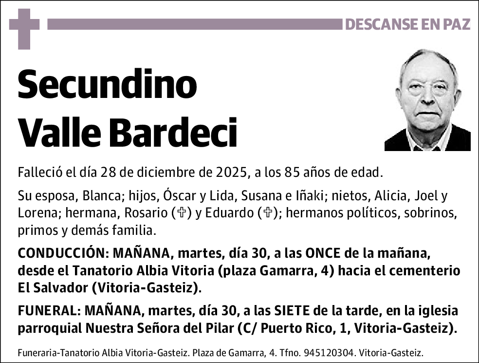Secundino Valle Bardeci