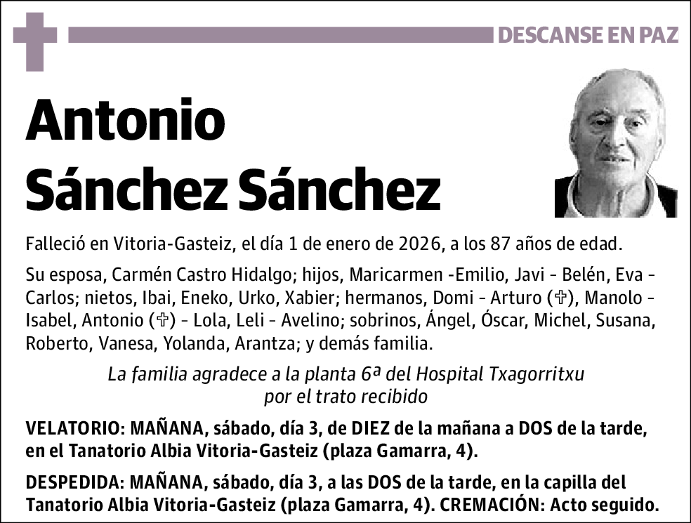 Antonio Sánchez Sánchez