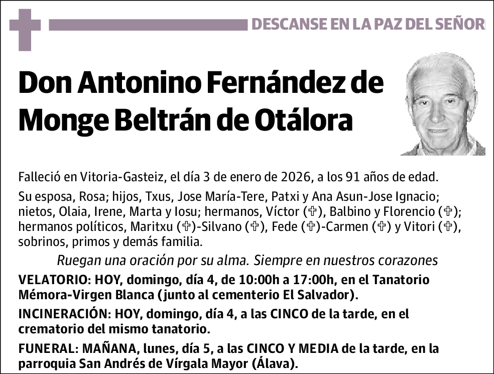Antonino Fernández de Monge Beltrán de Otálora