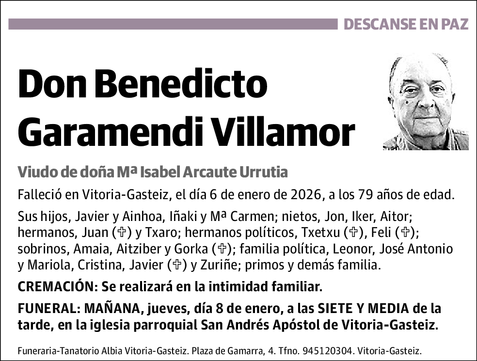 Benedicto Garamendi Villamor