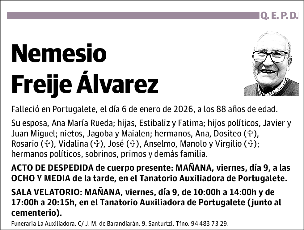 Nemesio Freije Álvarez