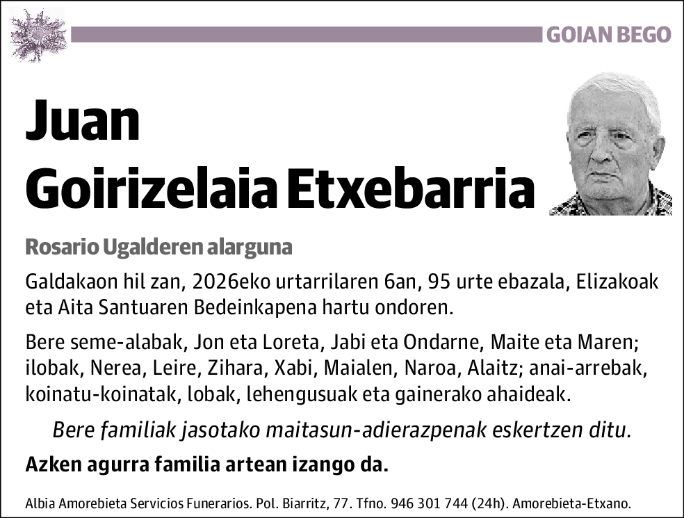 Juan Goirizelaia Etxebarria