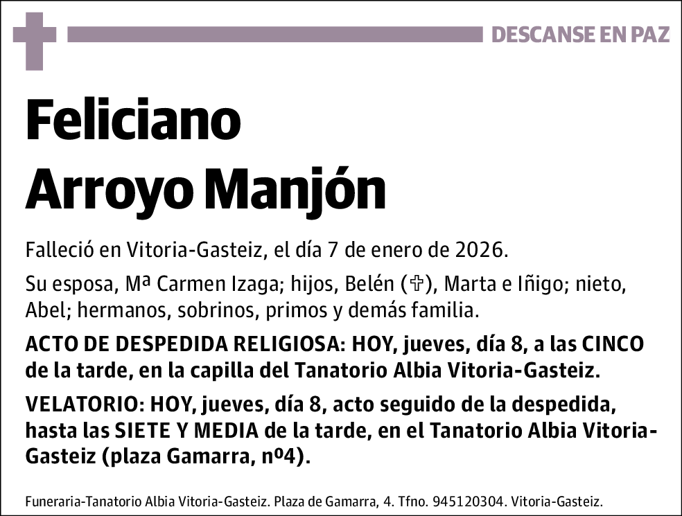 Feliciano Arroyo Manjón