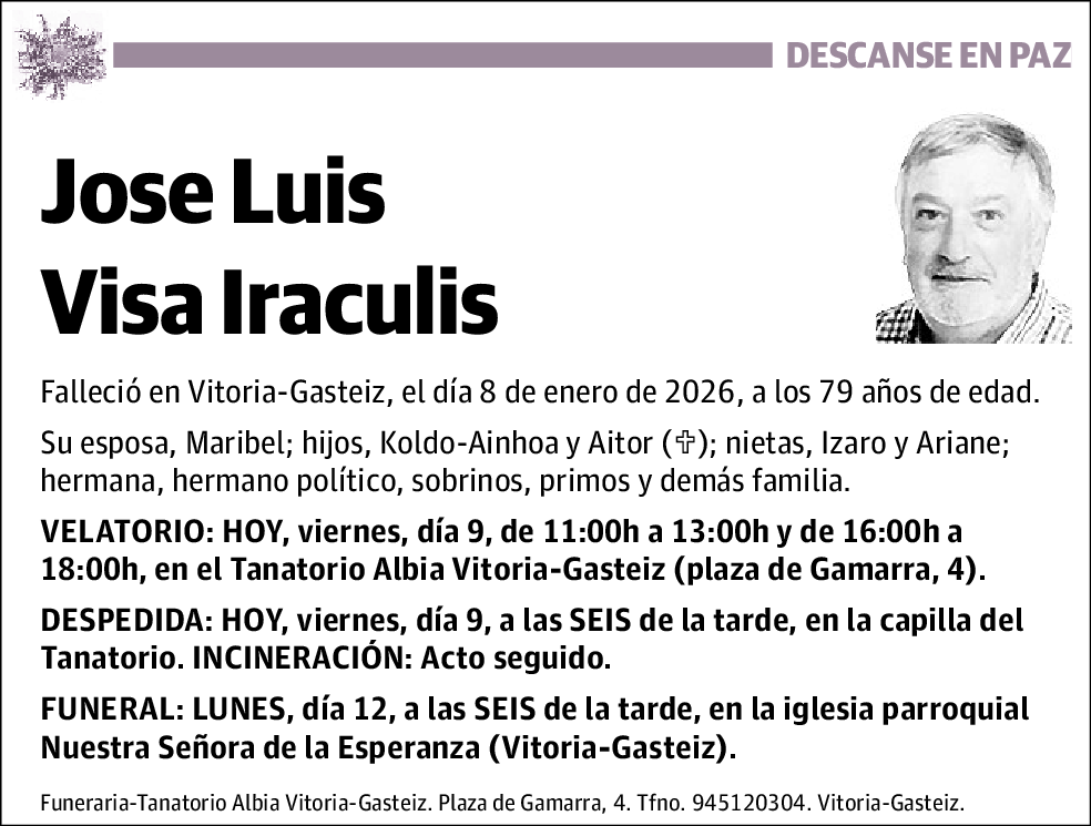 Jose Luis Visa Iraculis