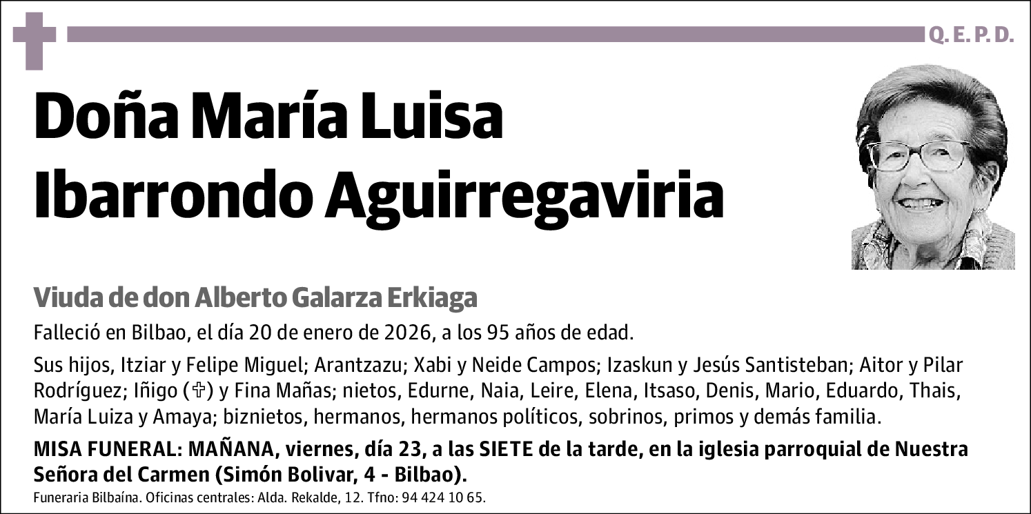 María Luisa Ibarrondo Aguirregaviria