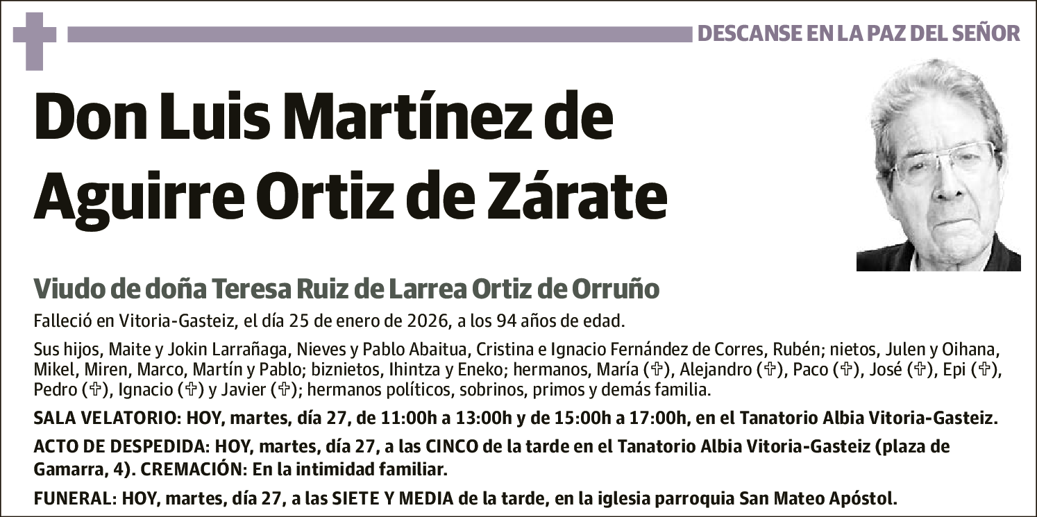 Luis Martínez de Aguirre Ortiz de Zárate