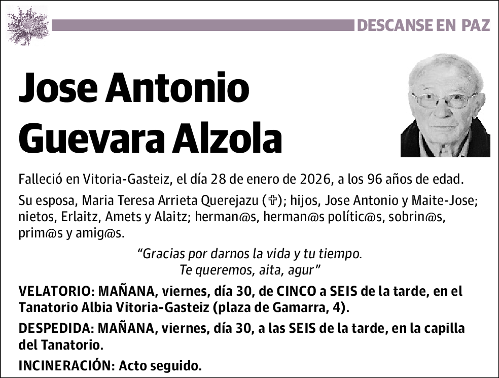Jose Antonio Guevara Alzola