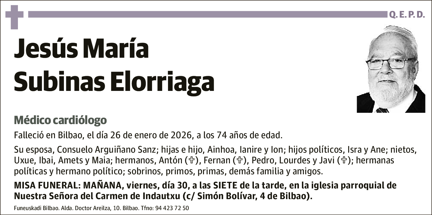 Jesús María Subinas Elorriaga