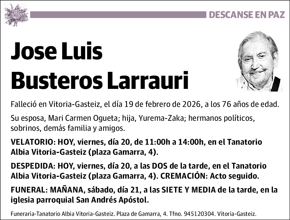 Jose Luis Busteros Larrauri