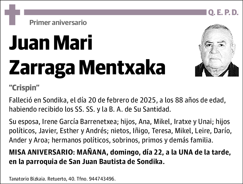Juan Mari Zarraga Mentxaka