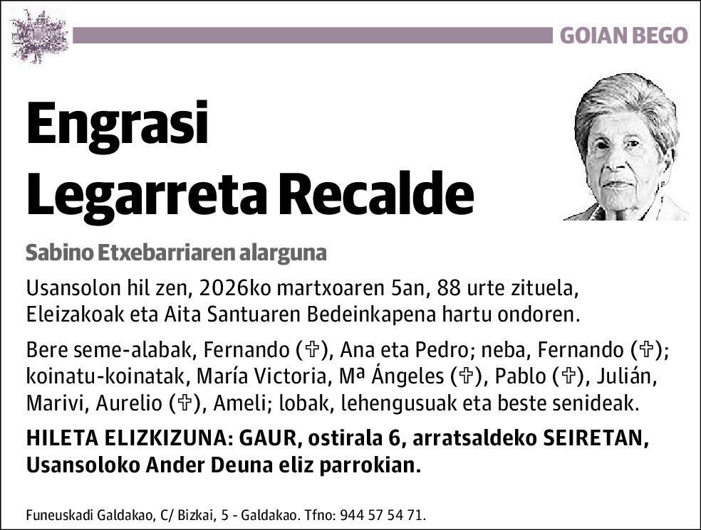 Engrasi Legarreta Recalde