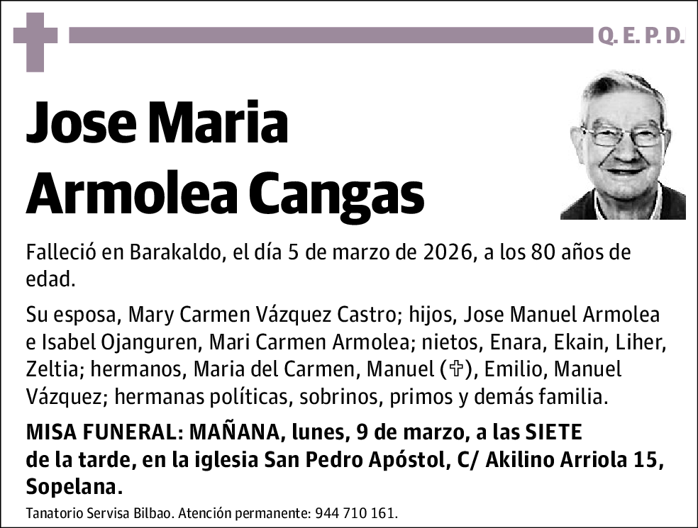 Jose María Armolea Cangas