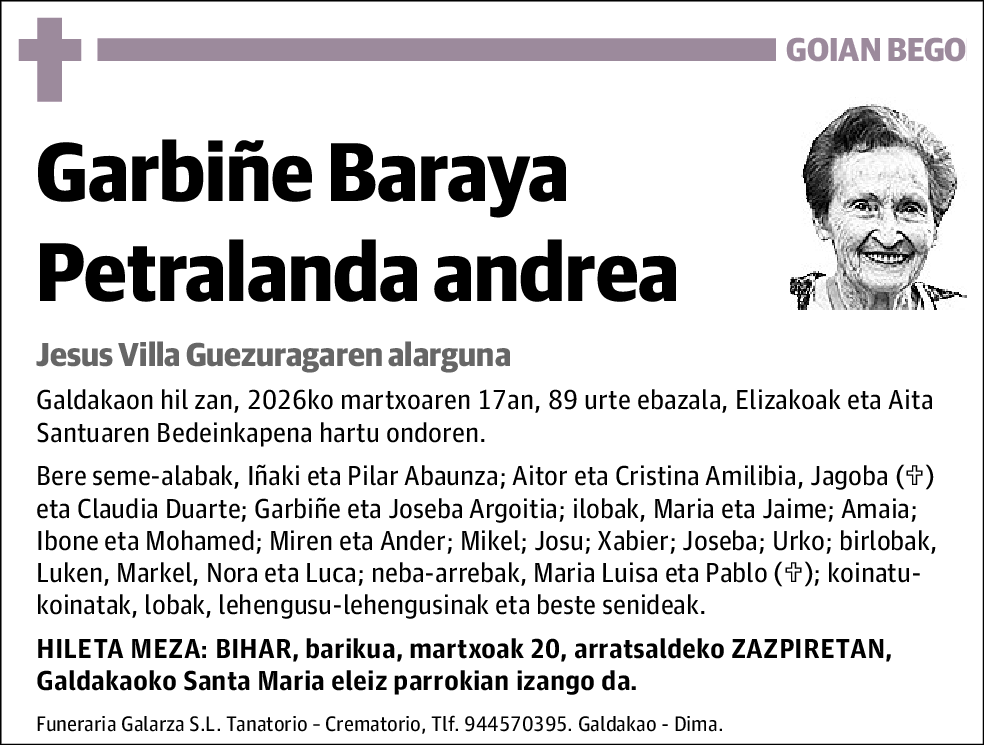 Garbiñe Baraya Petralanda