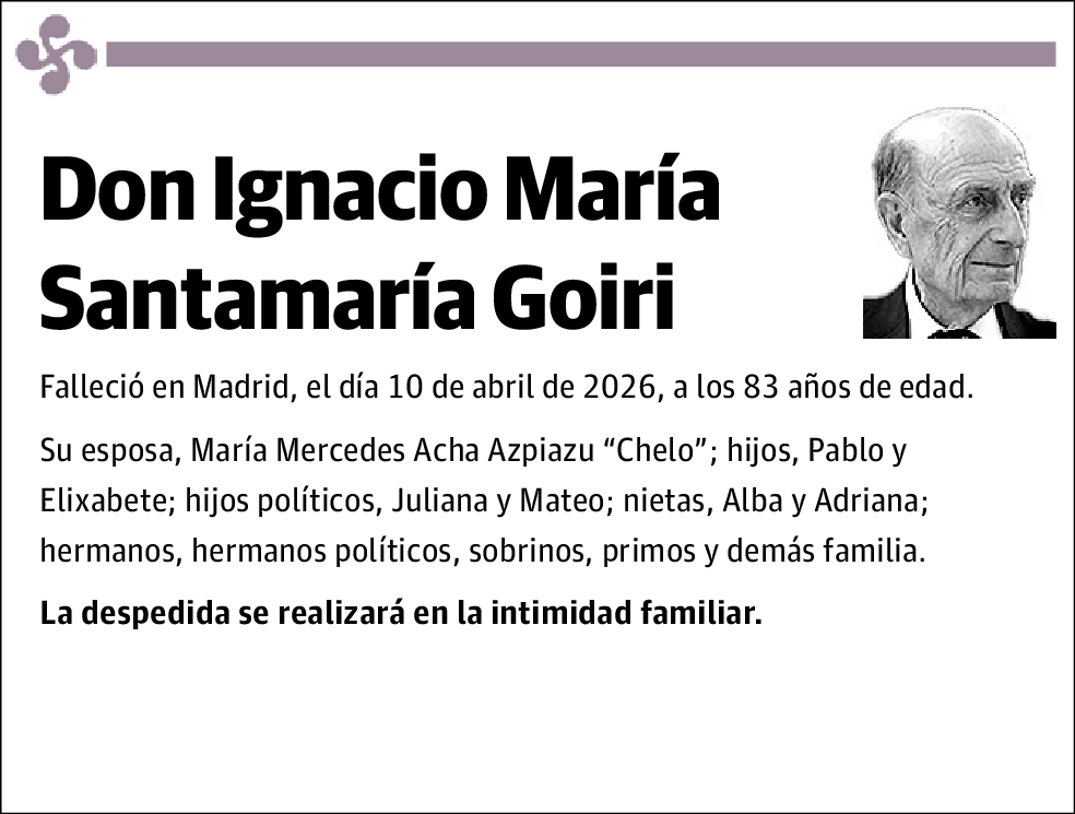 Ignacio María Santamaría Goiri