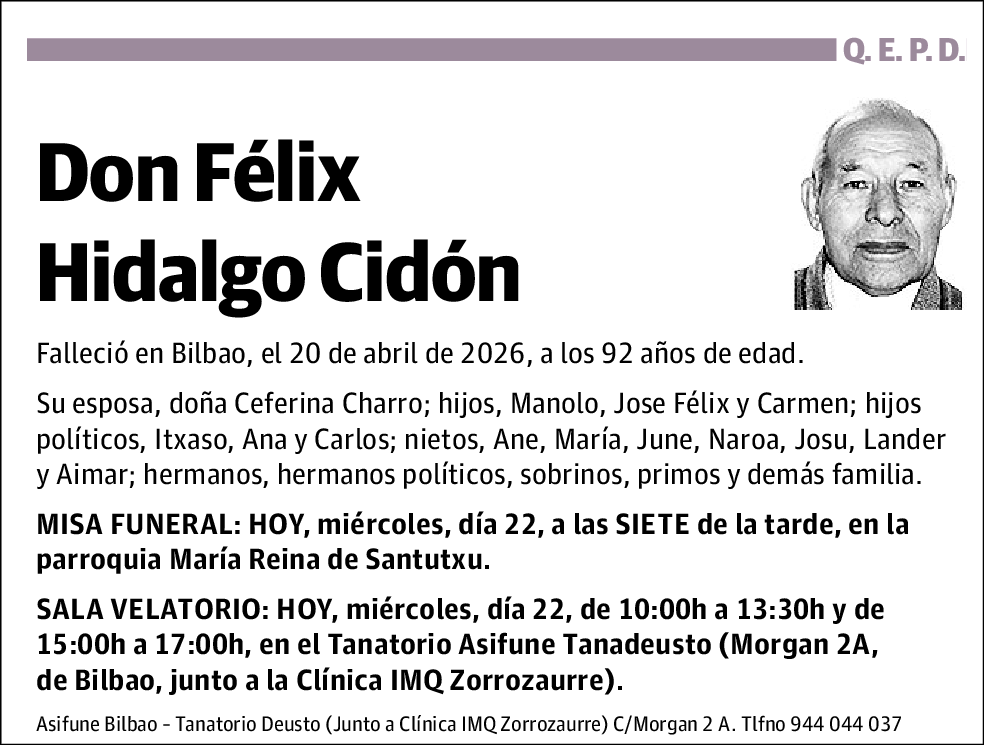 Félix Hidalgo Cidón