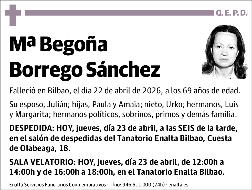 Mª Begoña Borrego Sánchez