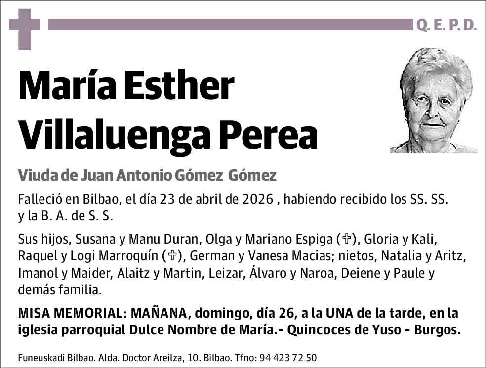 María Esther Villaluenga Perea