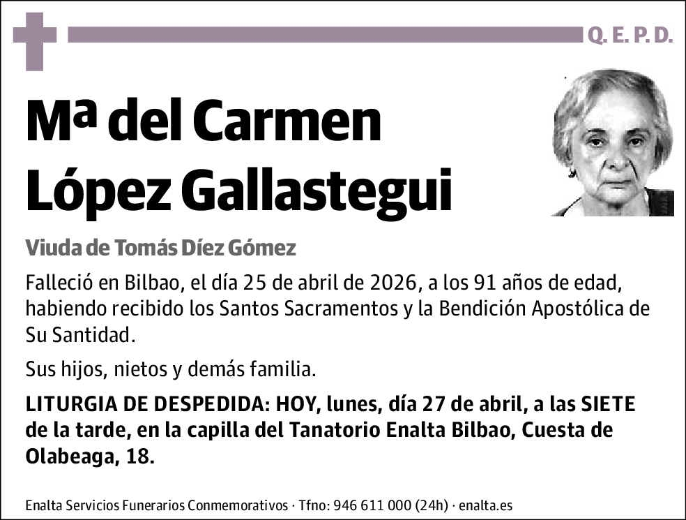 Mª del Carmen López Gallastegui