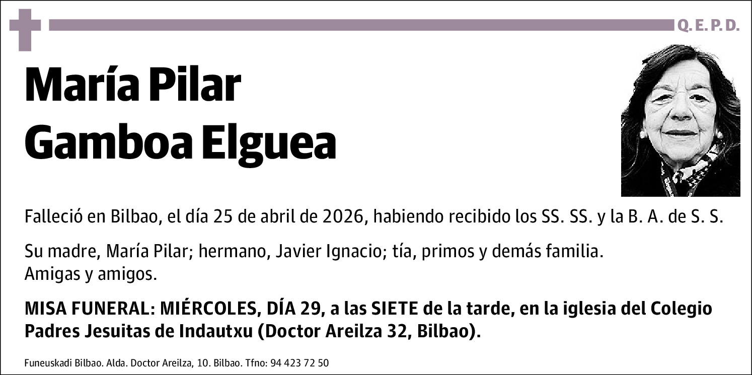 María Pilar Gamboa Elguea