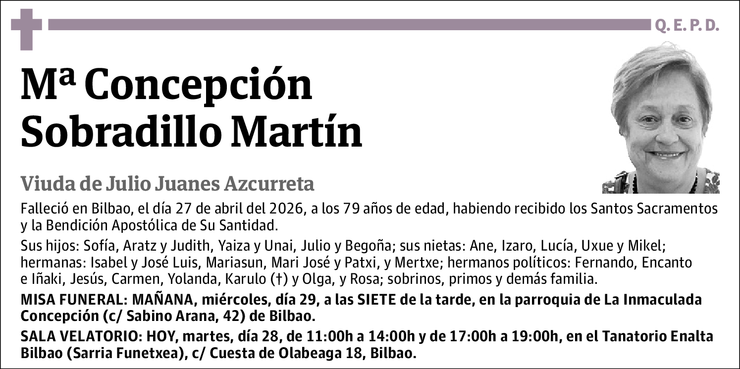 Mª Concepción Sobradillo Martín