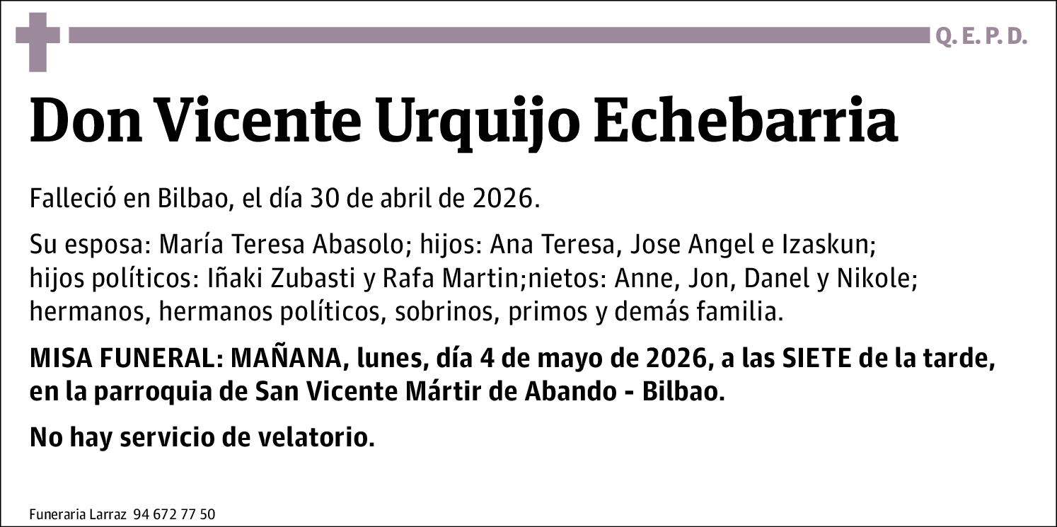 Vicente Urquijo Echebarria