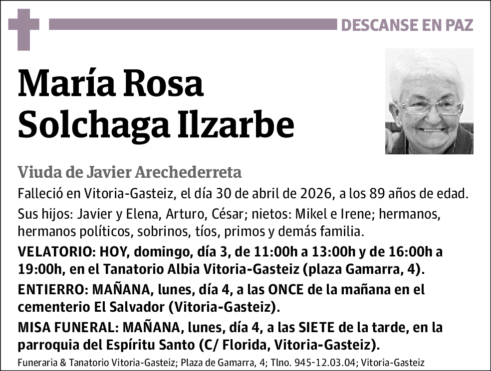 María Rosa Solchaga Ilzarbe
