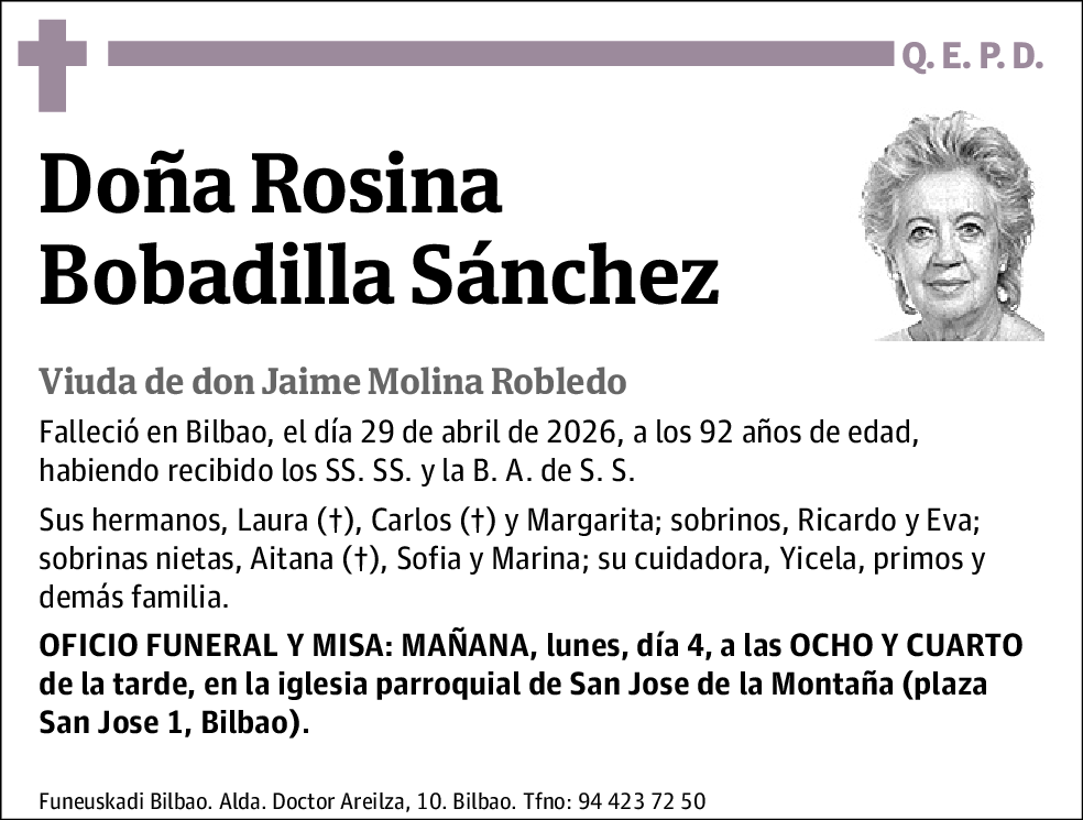 Rosina Bobadilla Sánchez