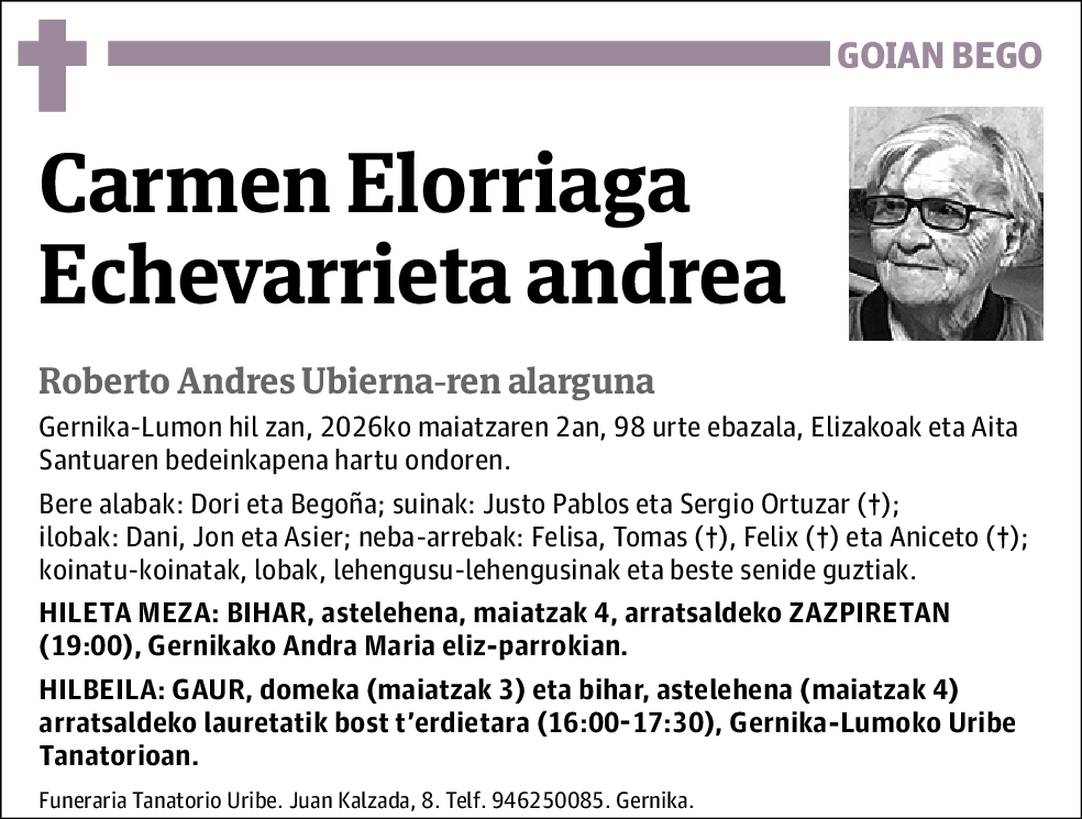 Carmen Elorriaga Echevarrieta