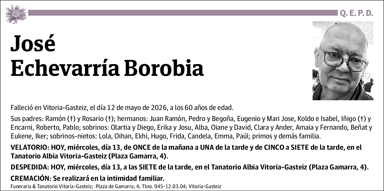 José Echevarría Borobia