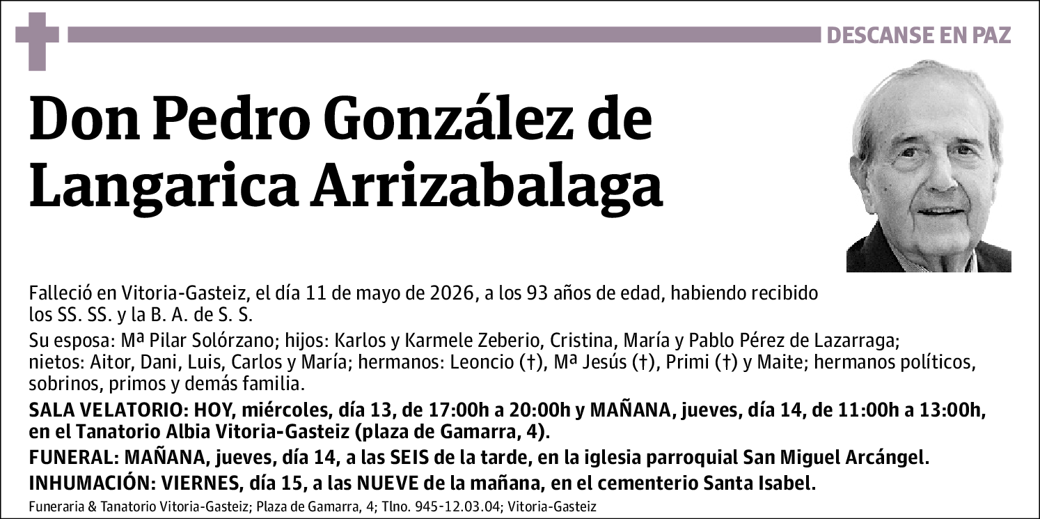Pedro González de Langarica Arrizabalaga