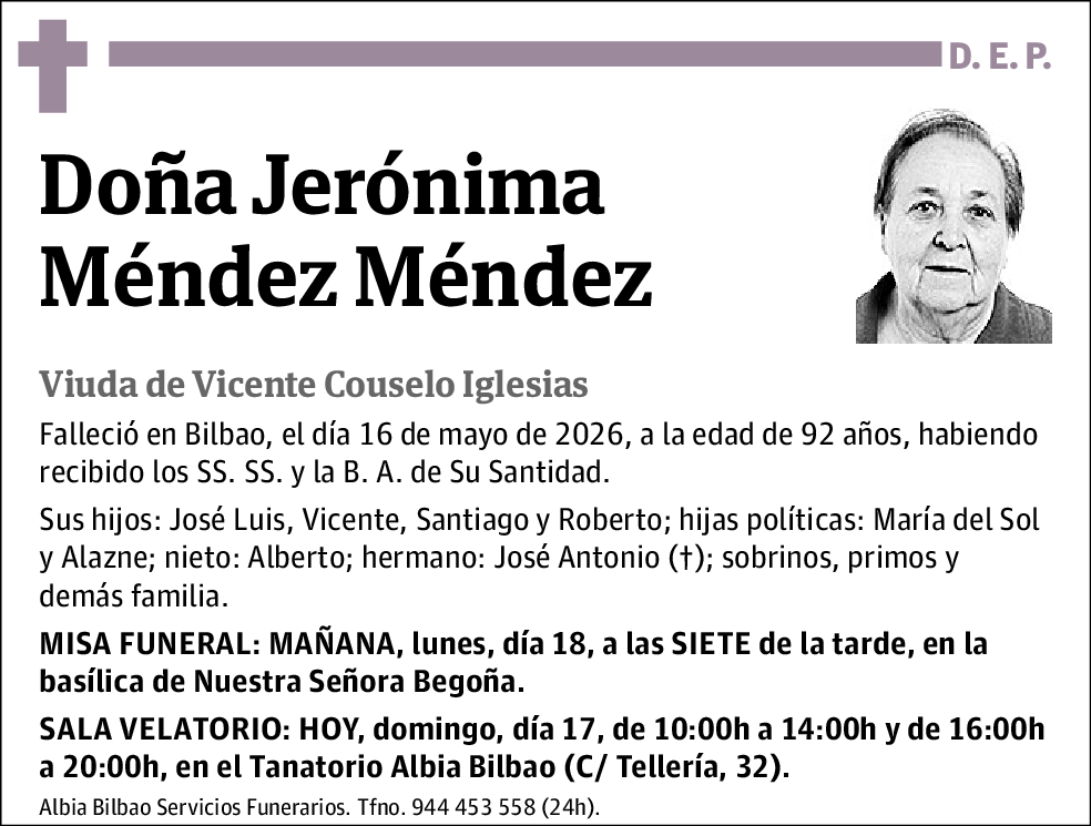 Jerónima Méndez Méndez