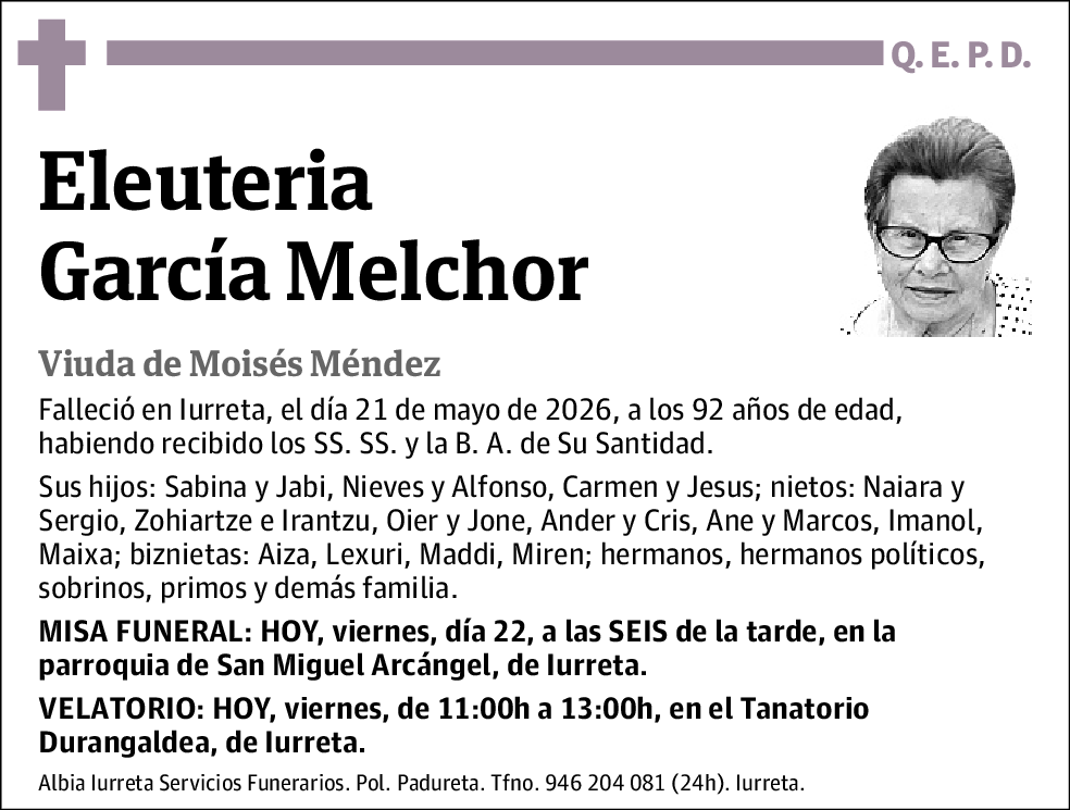 Eleuteria García Melchor