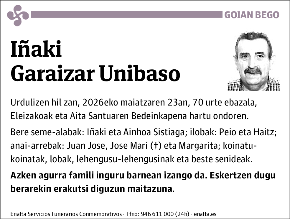 Iñaki Garaizar Unibaso